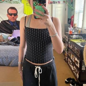 Polka dot tank top